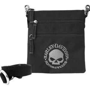 Harley Davidson Willie G Canvas Clip Bag With Removable Strap